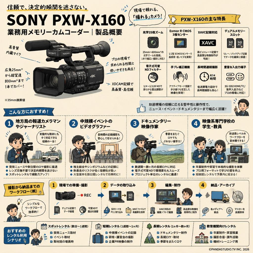 SONY PXW-X160 おもな対象のお客様