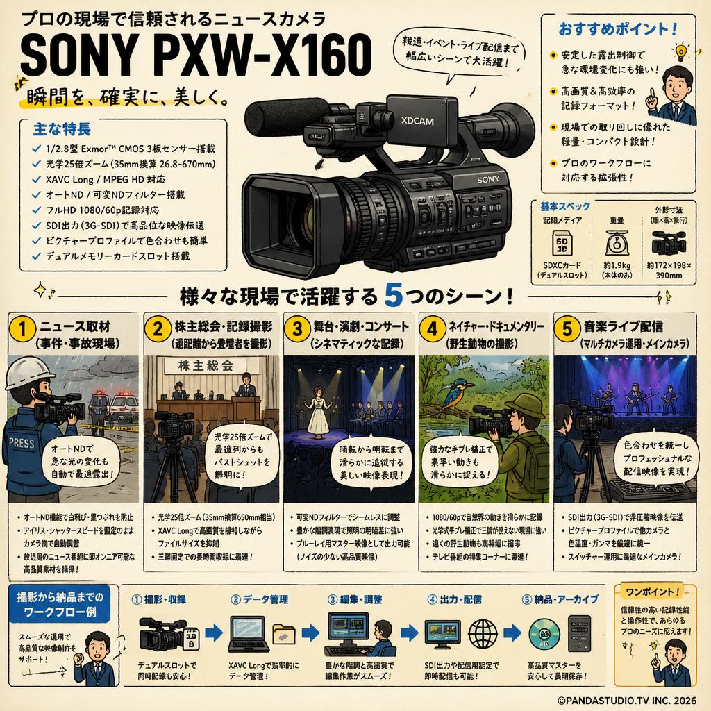 SONY PXW-X160 用途