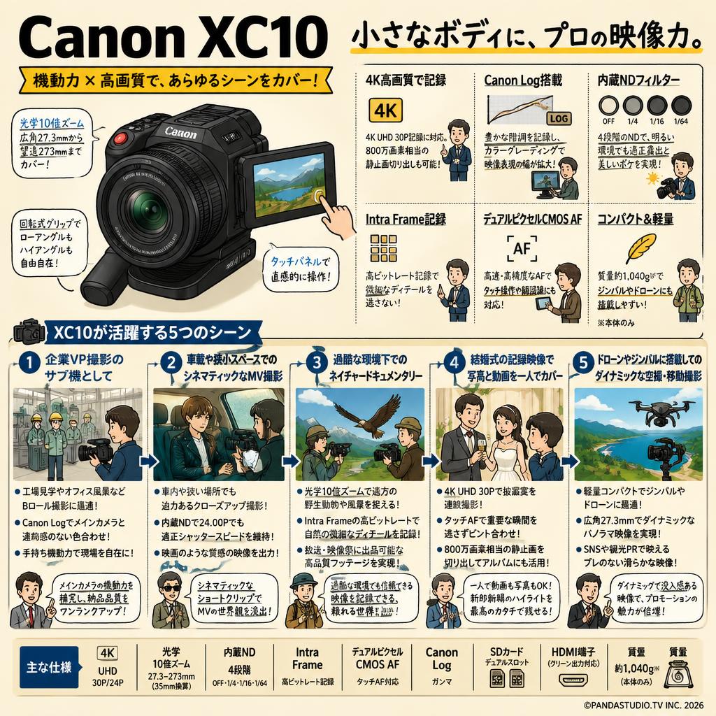 Canon XC10 用途