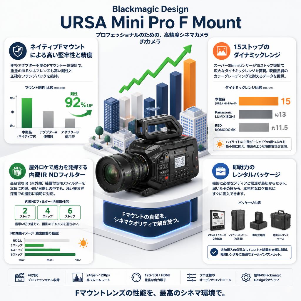 Blackmagic Design URSA Mini Pro F Mount セールスポイント