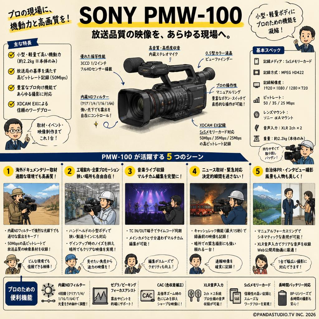 SONY PMW-100 用途