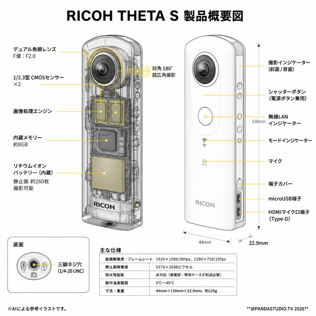 RICOH THETA S スペック