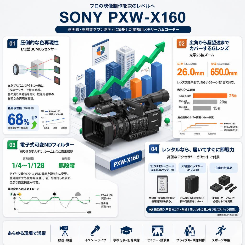 SONY PXW-X160 セールスポイント