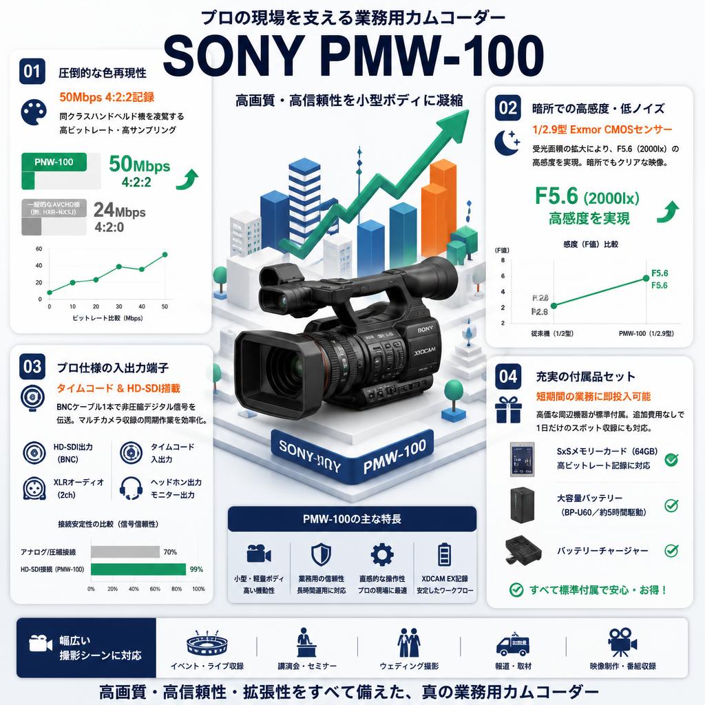 SONY PMW-100 セールスポイント