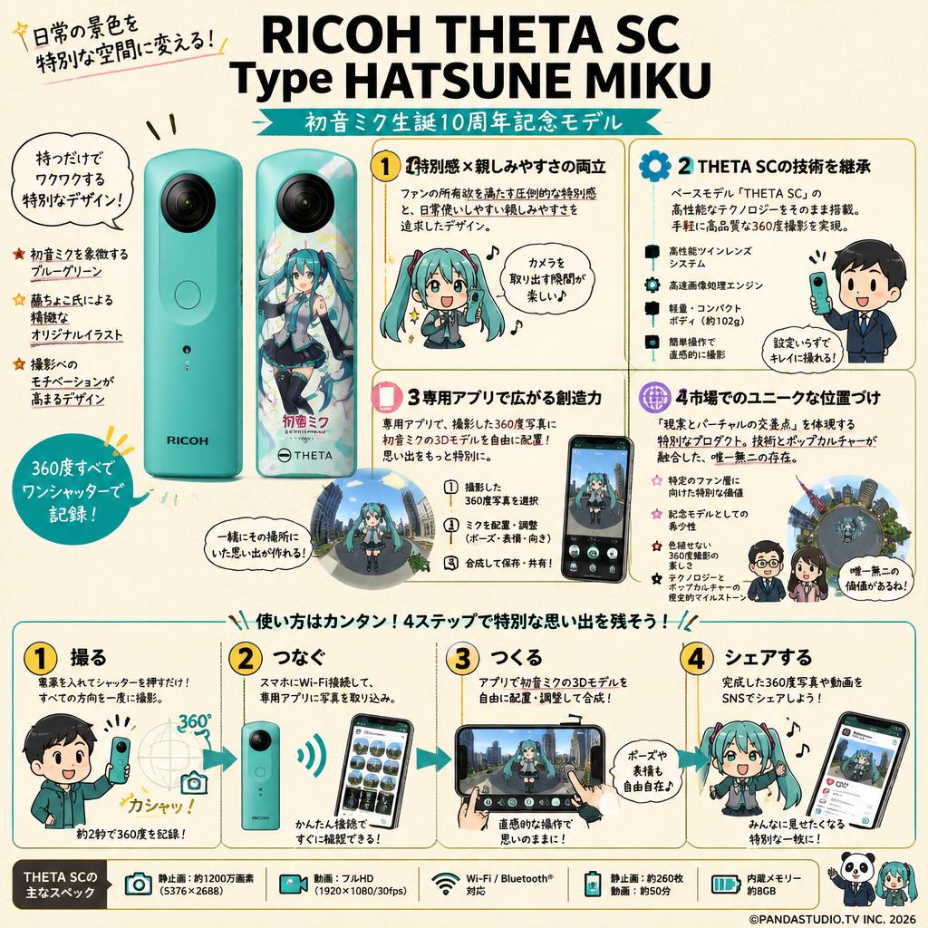 RICOH THETA SC Type HATSUNE MIKU 概要