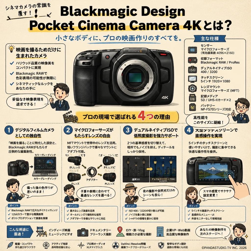 Blackmagic  Design Pocket Cinema Camera 4K 概要