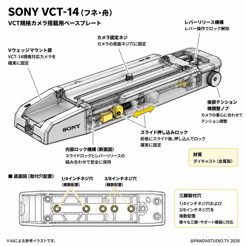 SONY VCT-14(フネ・舟) スペック