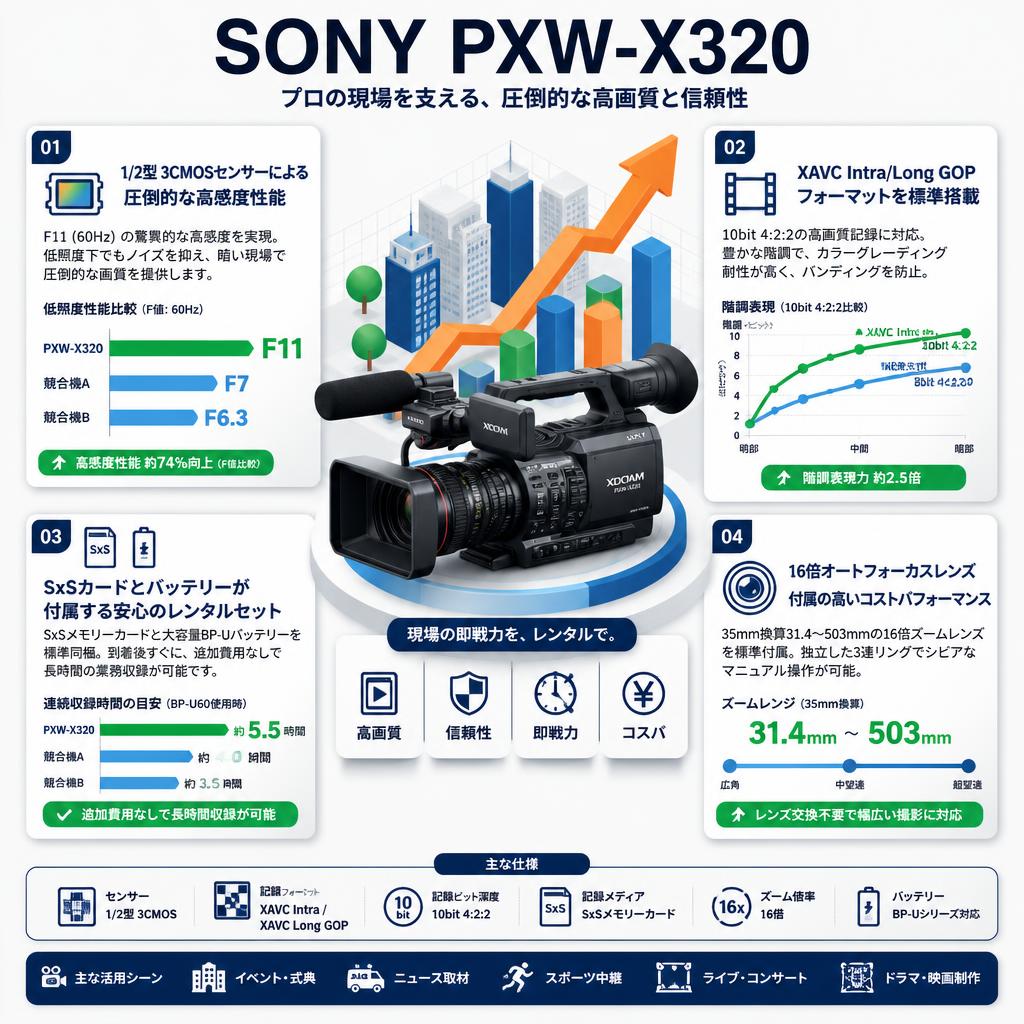 SONY PXW-X320 セールスポイント