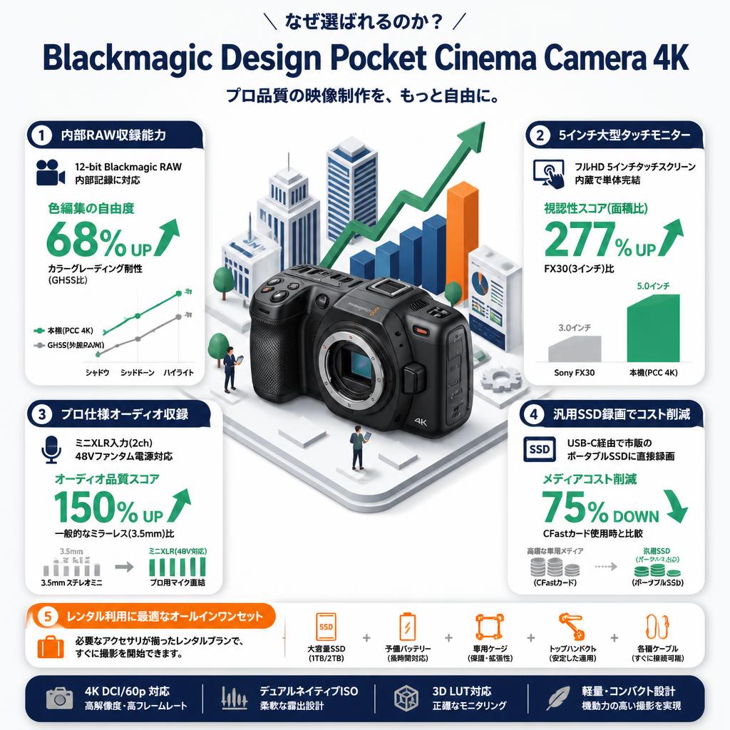 Blackmagic  Design Pocket Cinema Camera 4K セールスポイント