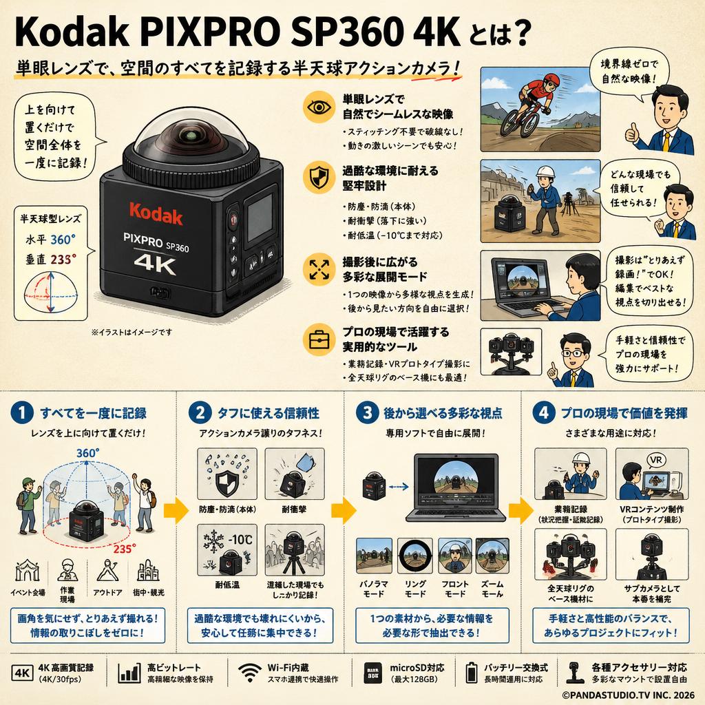 Kodak PIXPRO SP360 4K 概要
