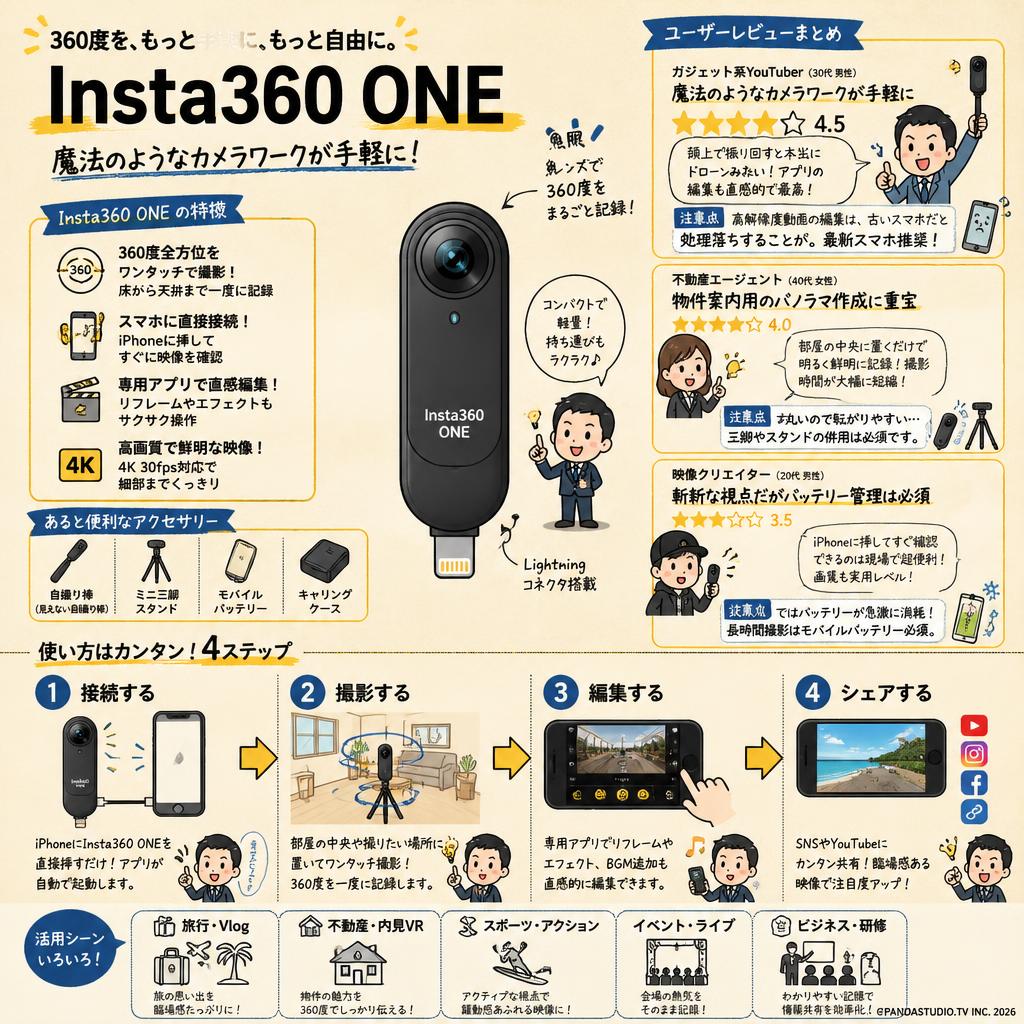 Insta360 ONE インターネット上のお客様の声（評判）