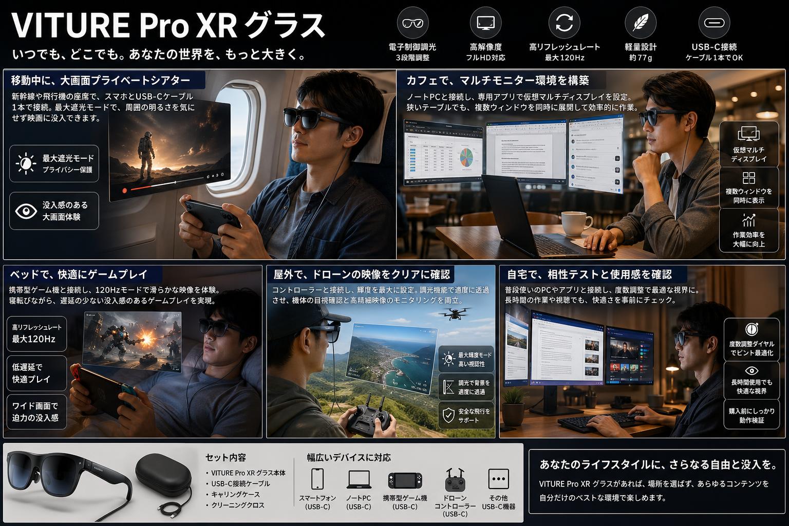VITURE Pro XR グラス 用途