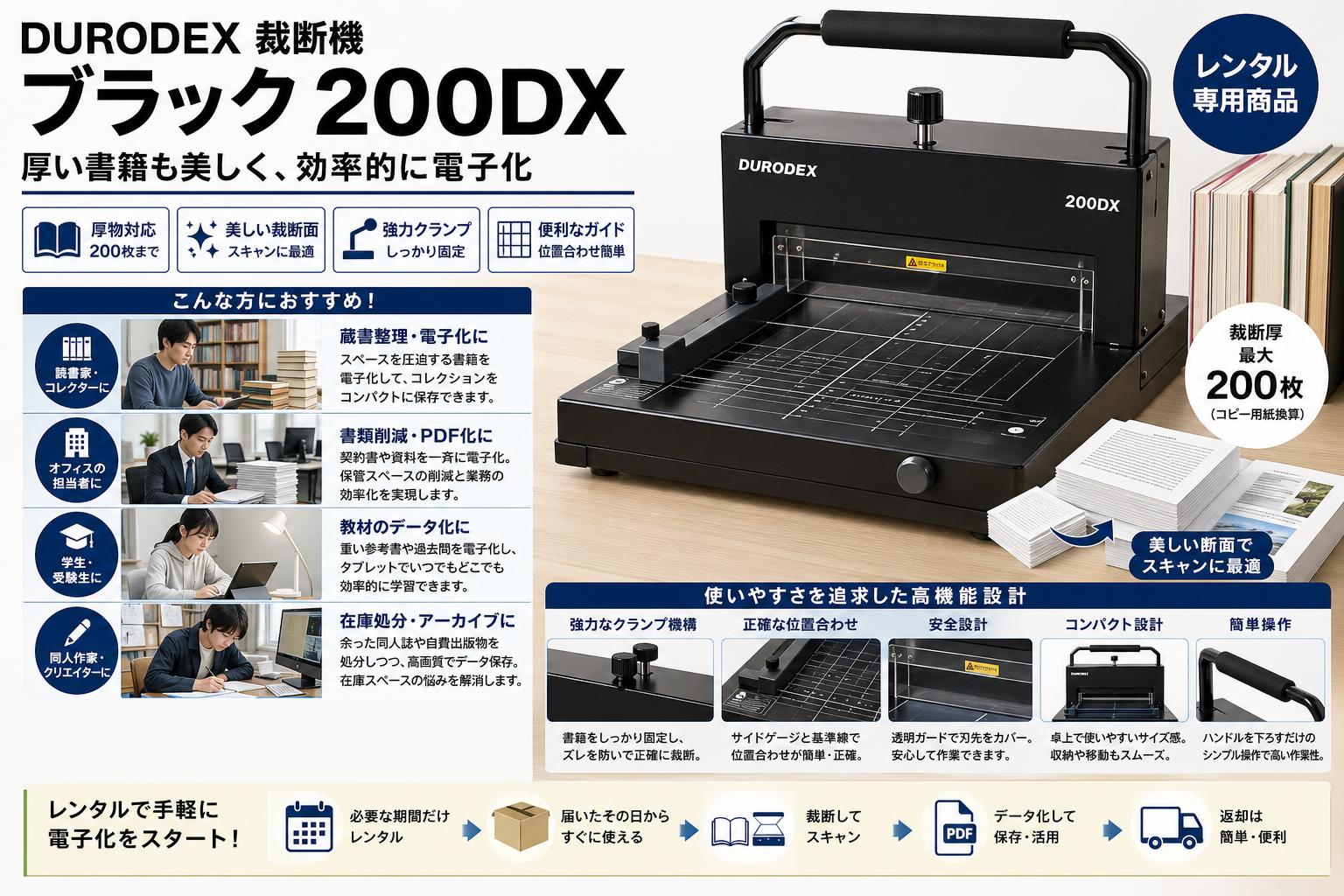 DURODEX 裁断機 ブラック 200DX おもな対象のお客様