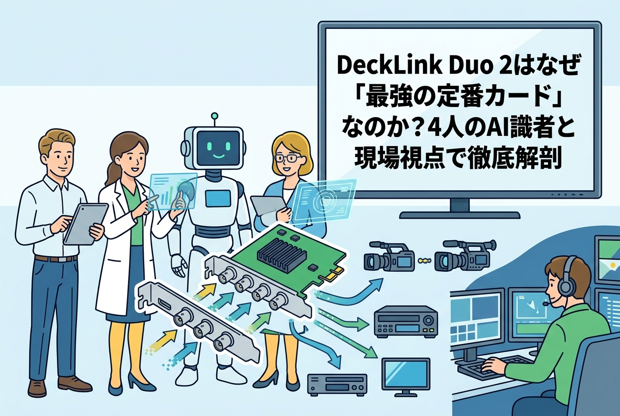 映像プロ必見！Blackmagic Design DeckLink Duo 2の4系統SDI入出力機能と活用法
