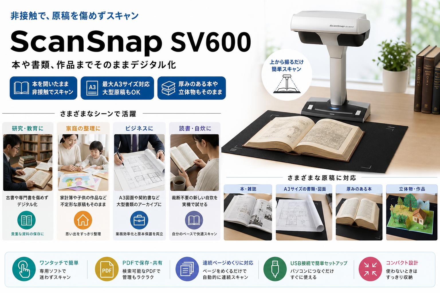 ScanSnap SV600 おもな対象のお客様