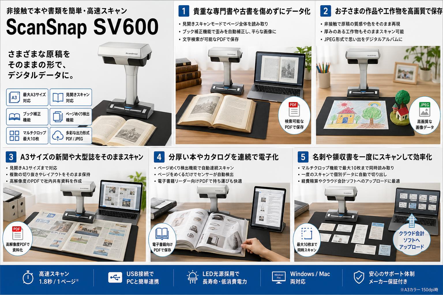 ScanSnap SV600 用途