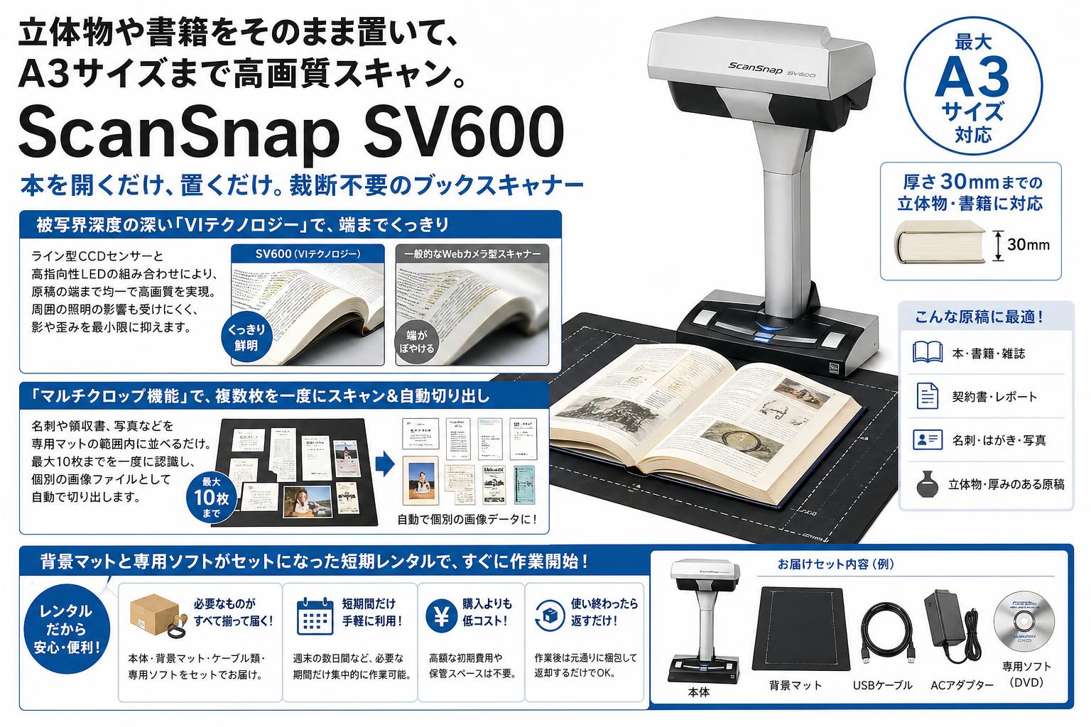 ScanSnap SV600 セールスポイント
