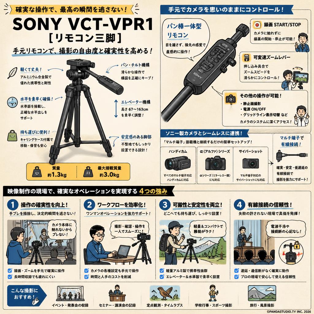 SONY VCT-VPR1 [リモコン三脚] 概要