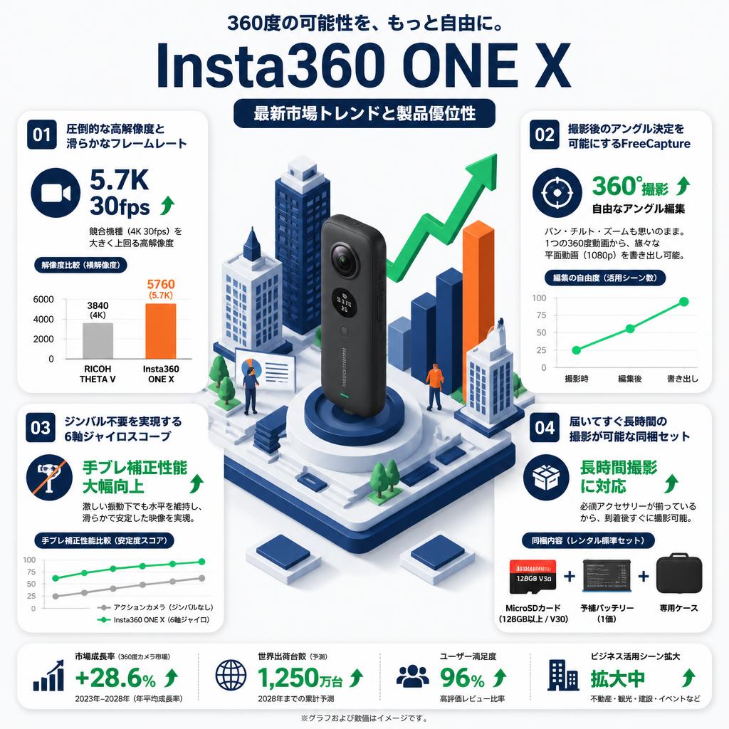 Insta360 ONE X セールスポイント