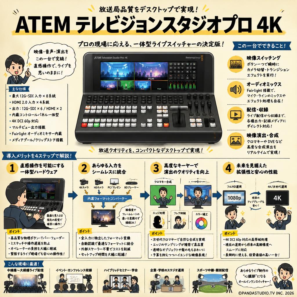 Blackmagic Design ATEM Television Studio Pro 4K 概要