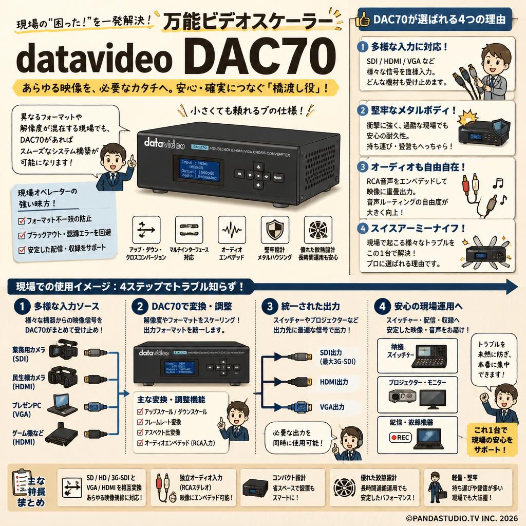 datavideo DAC70 概要