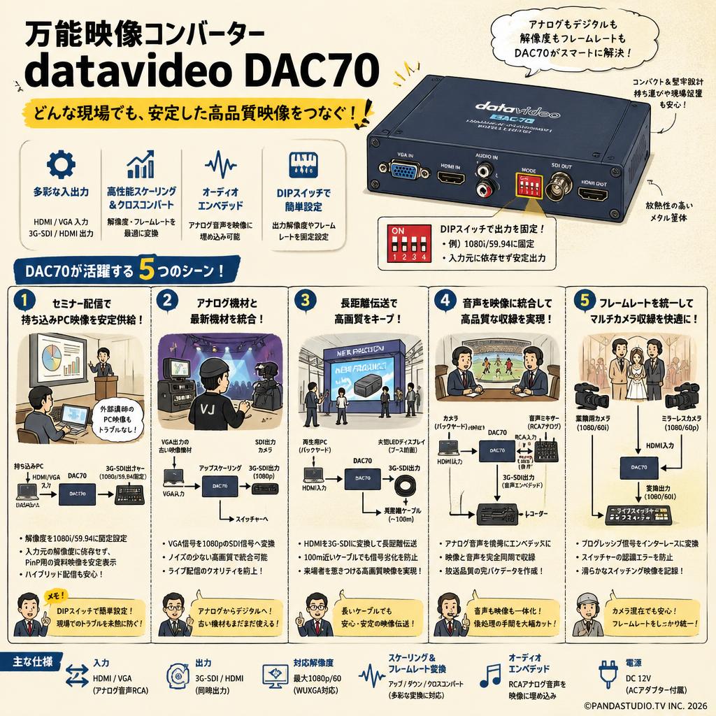 datavideo DAC70 用途
