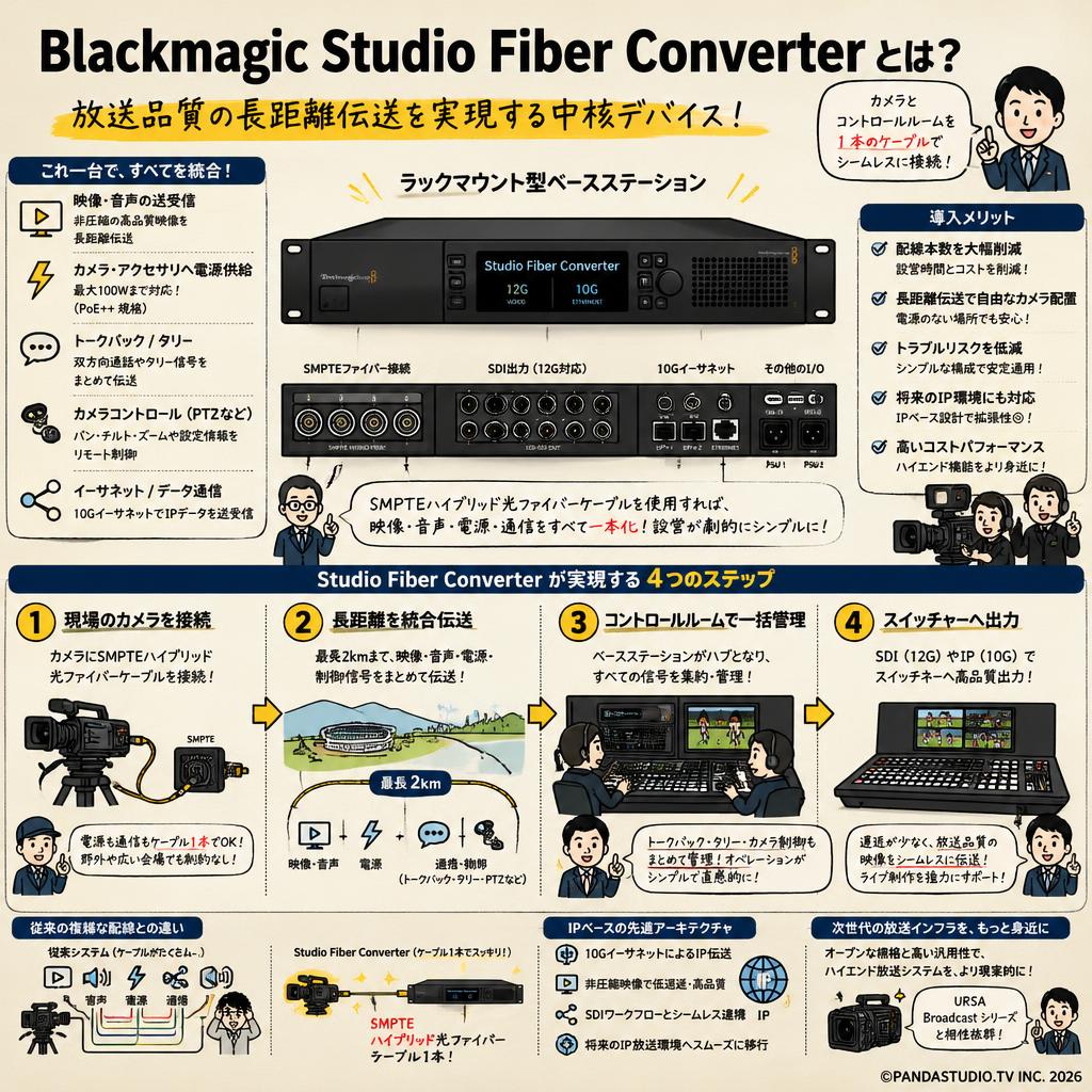 Blackmagic Studio Fiber Converter 概要