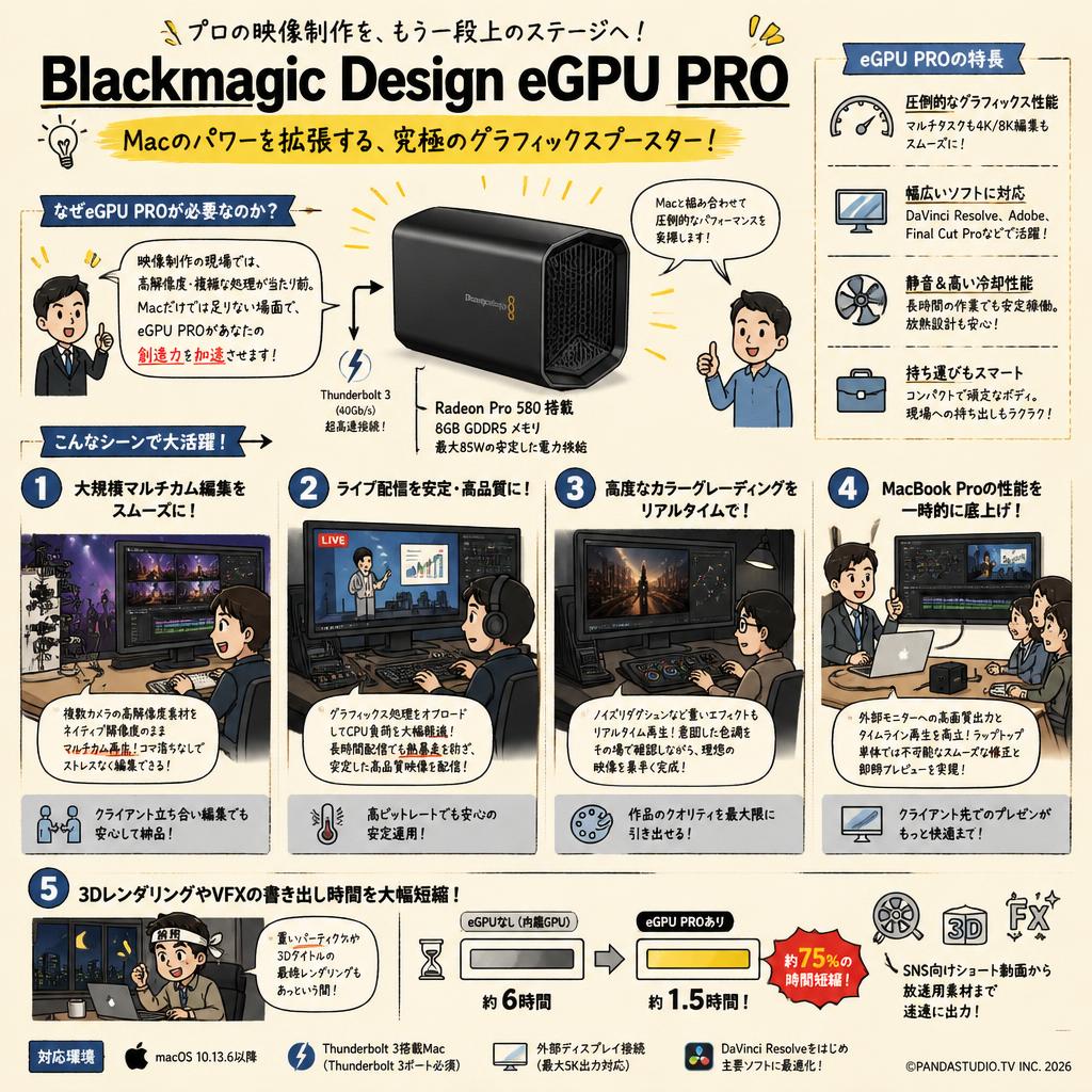Blackmagic Design eGPU PRO 用途