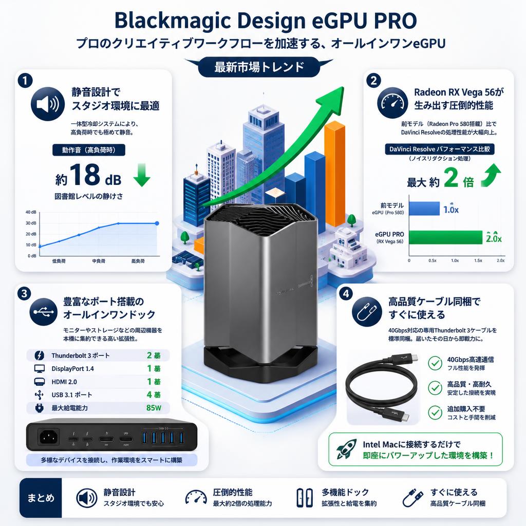 Blackmagic Design eGPU PRO セールスポイント