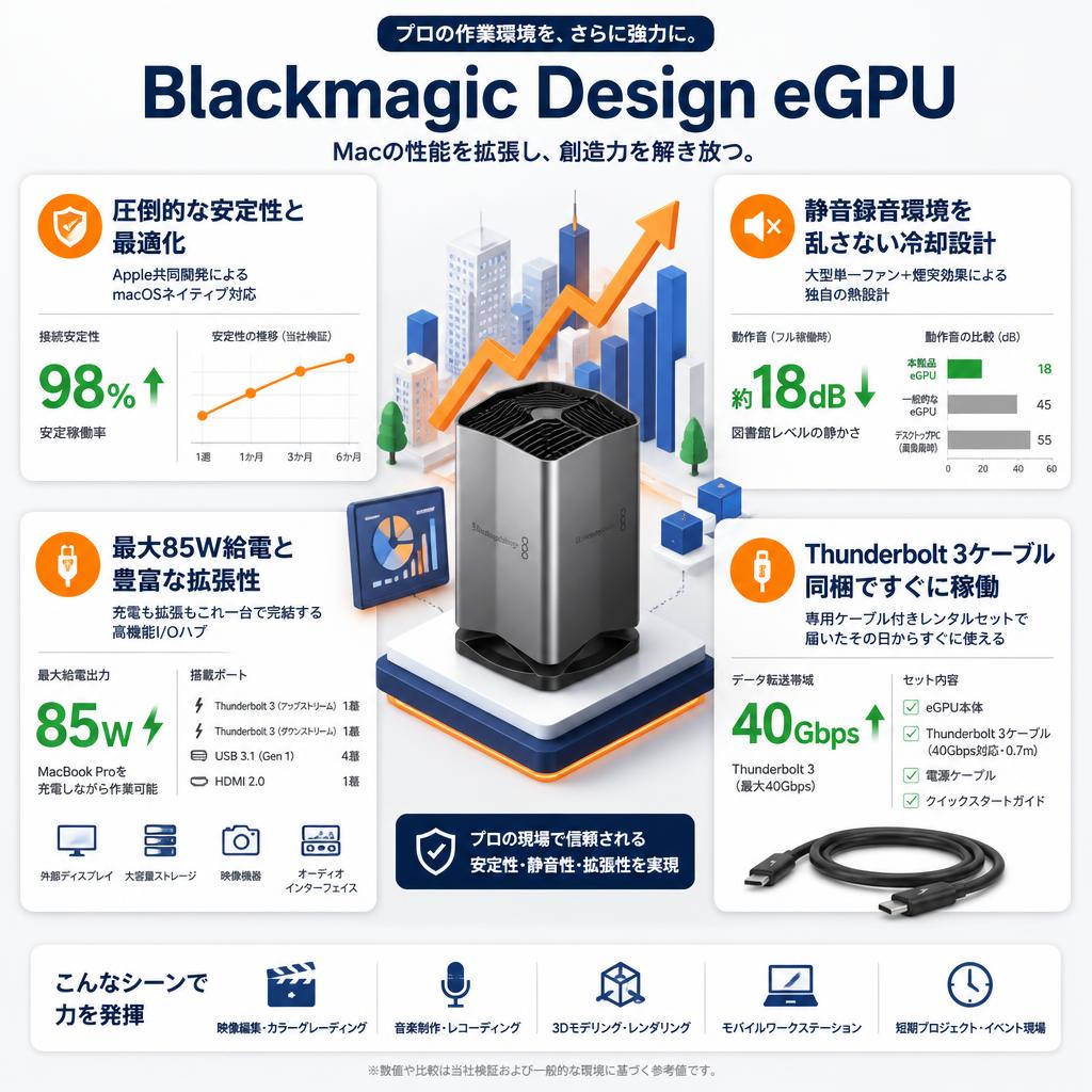 Blackmagic Design eGPU セールスポイント
