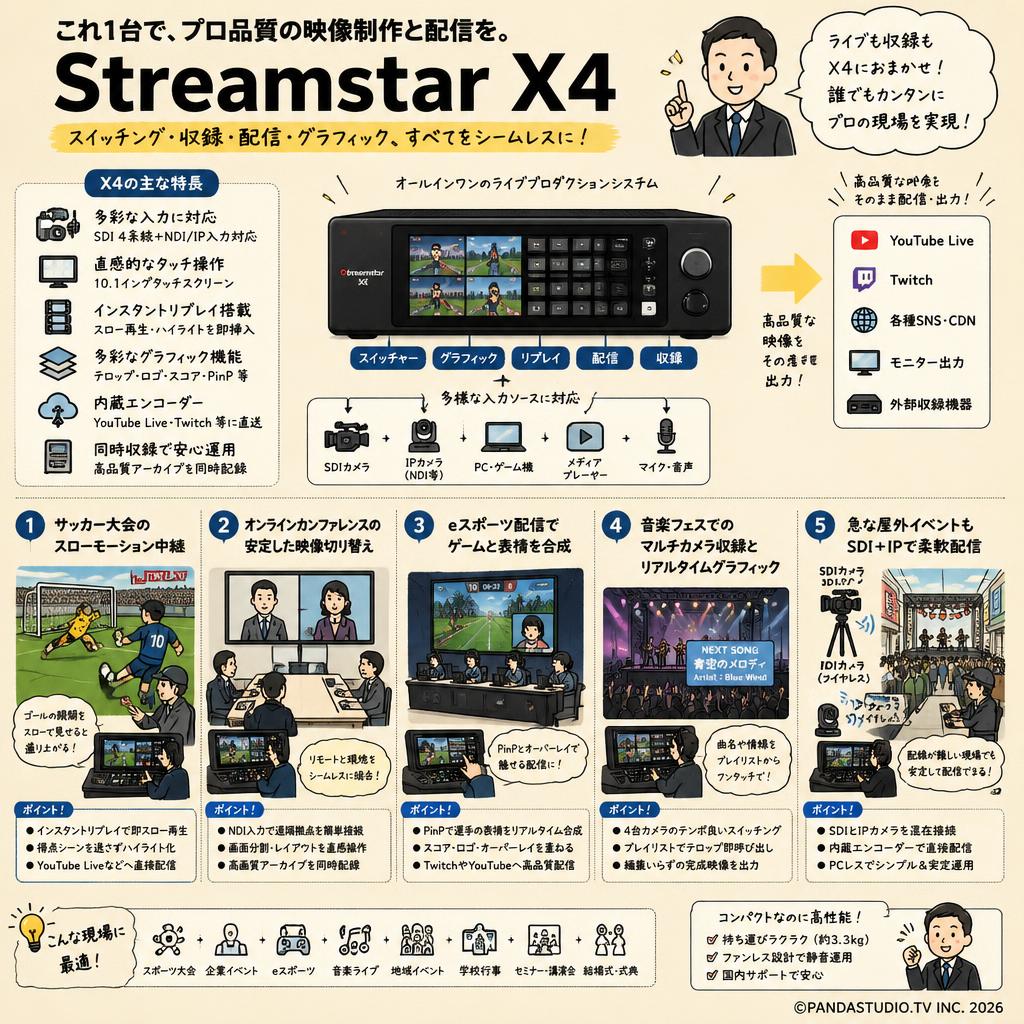 Streamstar X4 用途