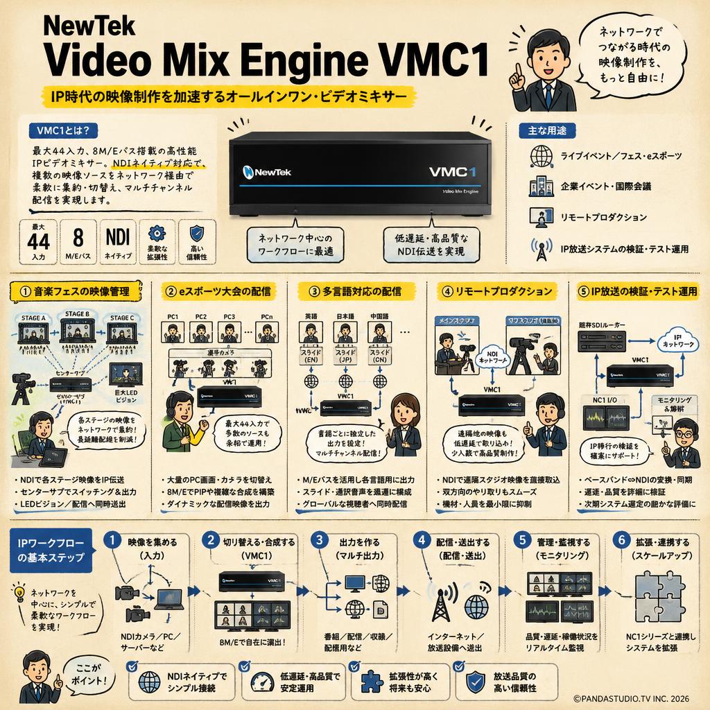 NewTek Video Mix Engine VMC1 用途