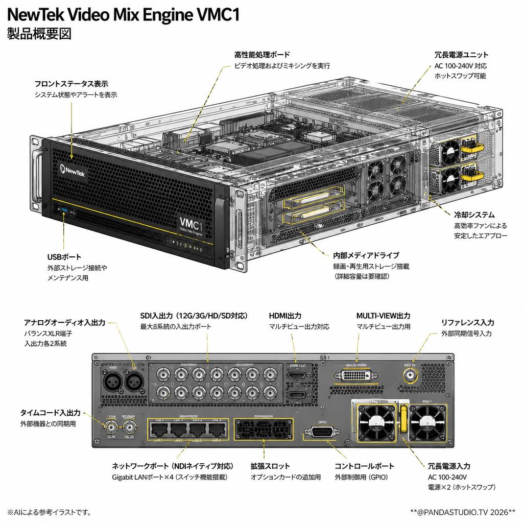 NewTek Video Mix Engine VMC1 スペック