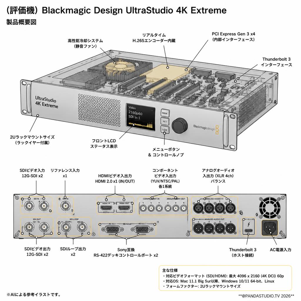 (評価機）Blackmagic Design UltraStudio 4K Extreme スペック