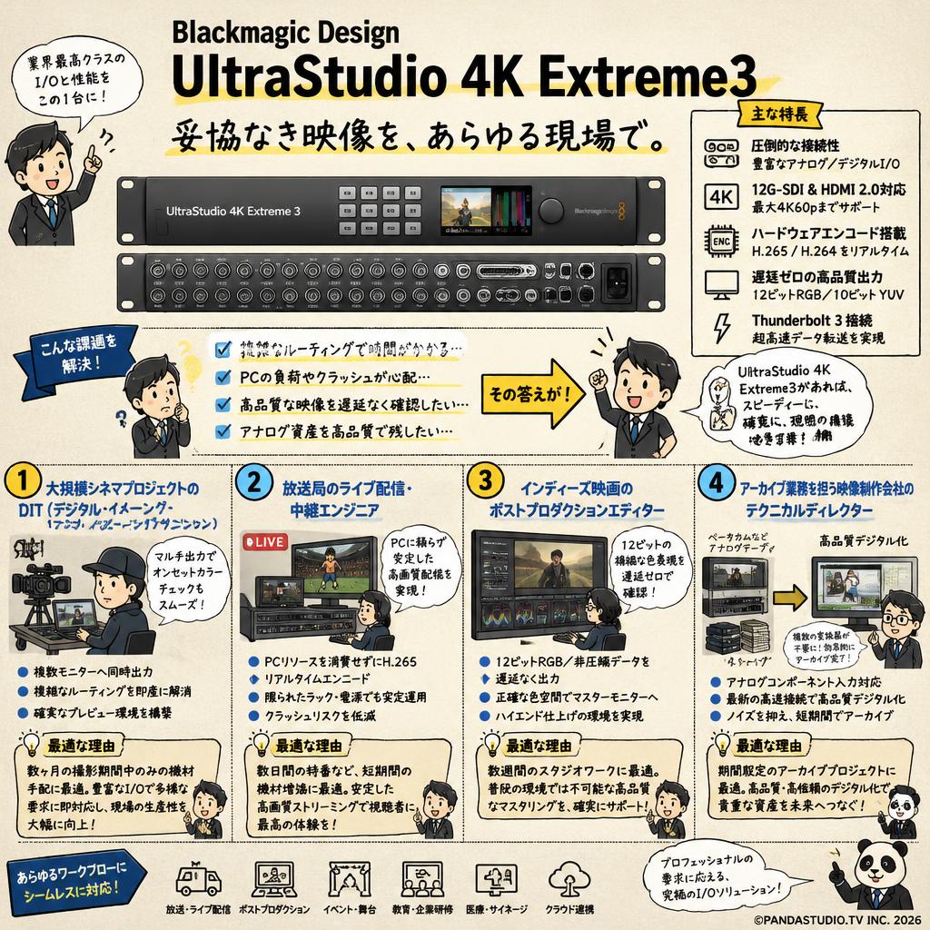 Blackmagic Design UltraStudio 4K Extreme3 おもな対象のお客様