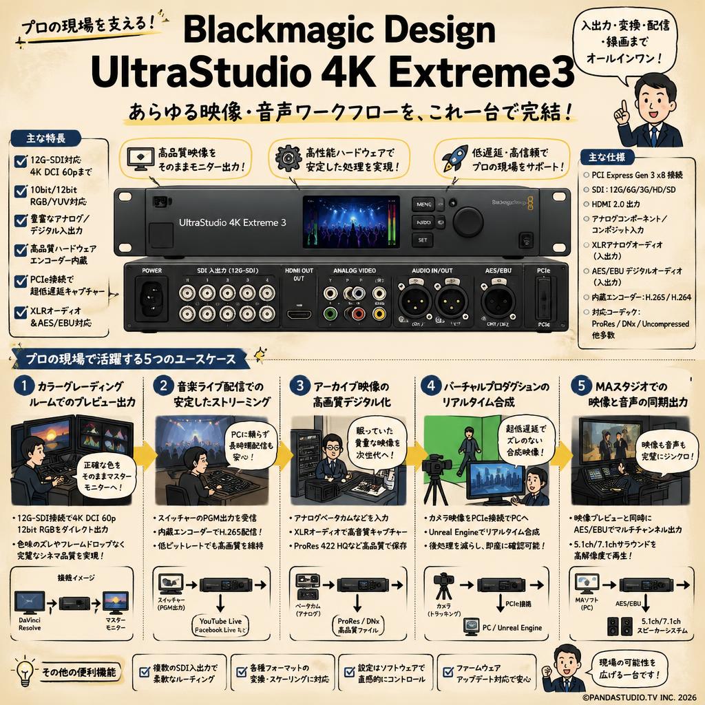 Blackmagic Design UltraStudio 4K Extreme3 用途