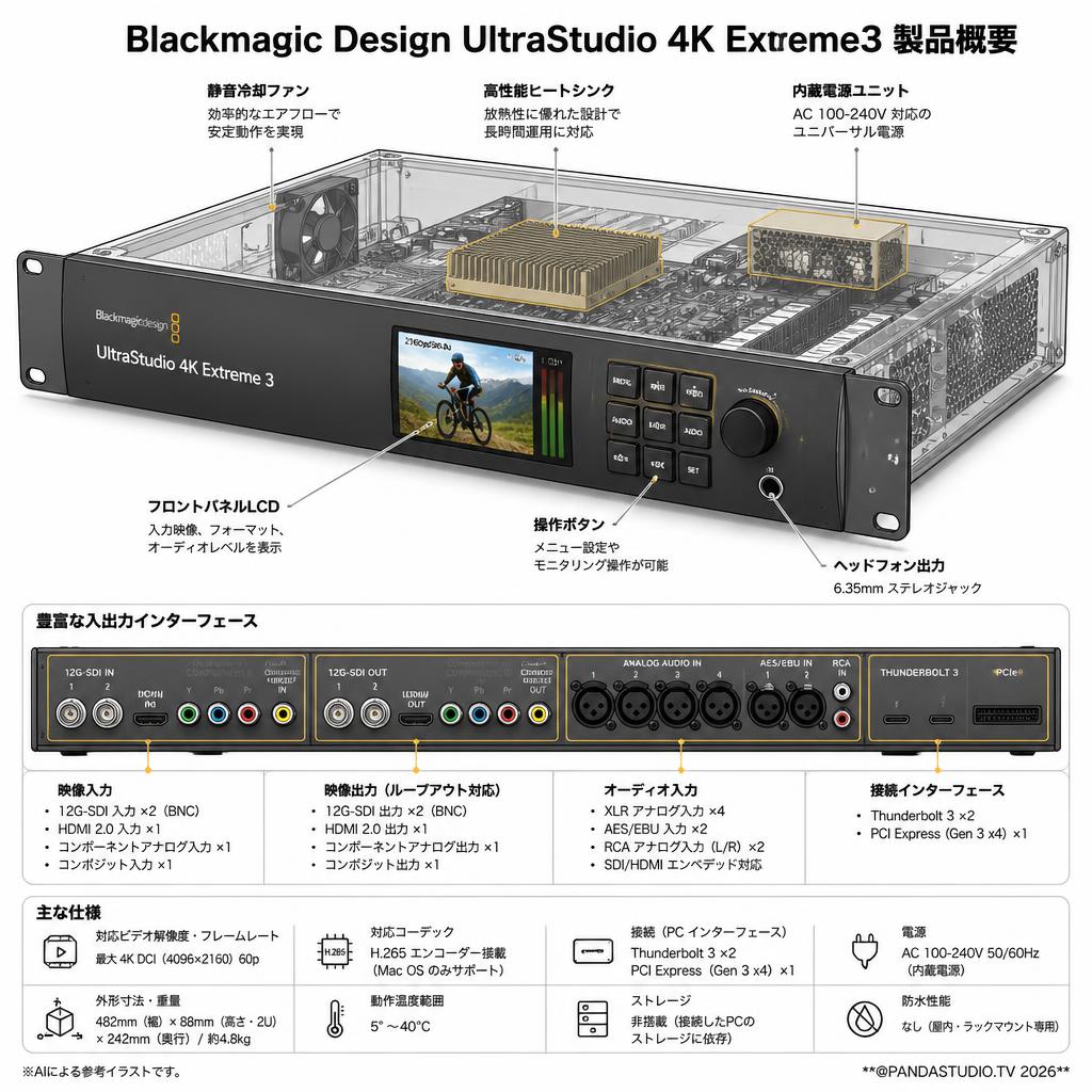 Blackmagic Design UltraStudio 4K Extreme3 スペック