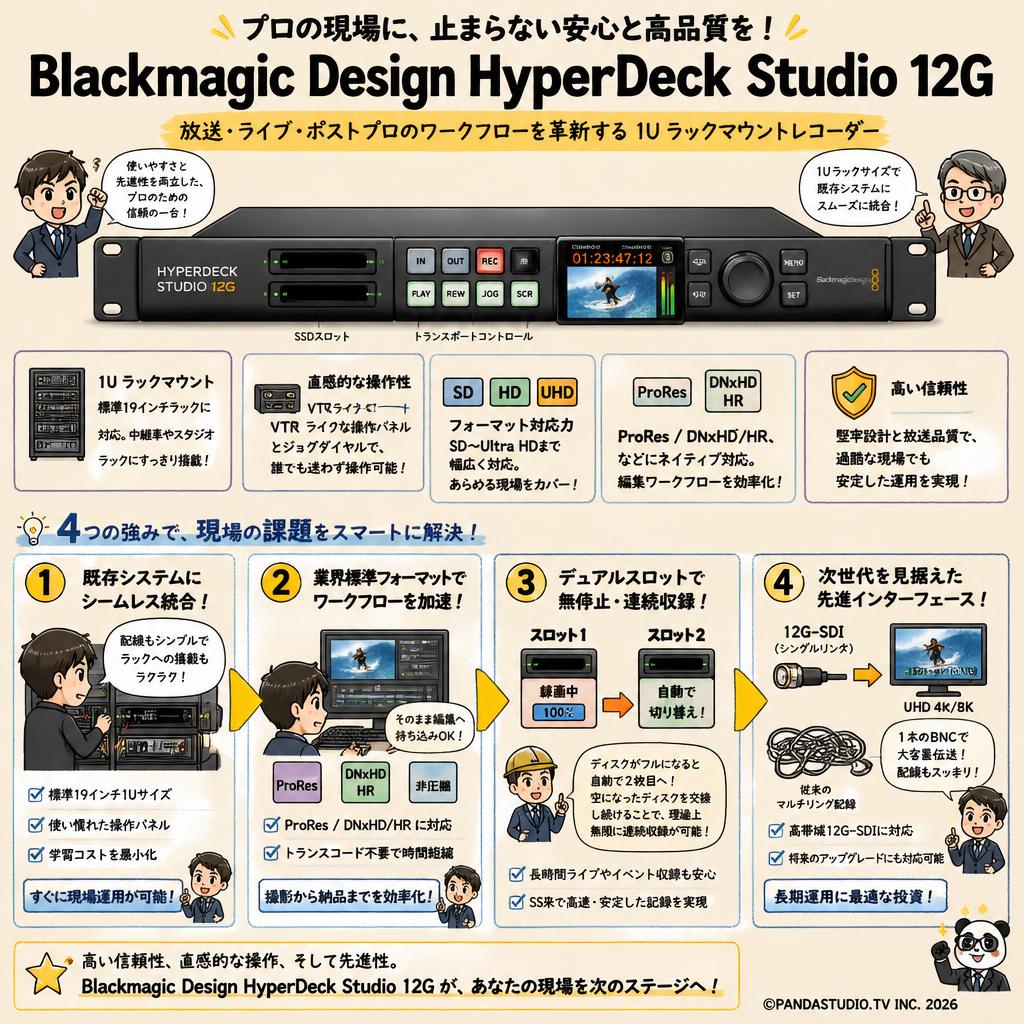 Blackmagic Design HyperDeck Studio 12G 概要