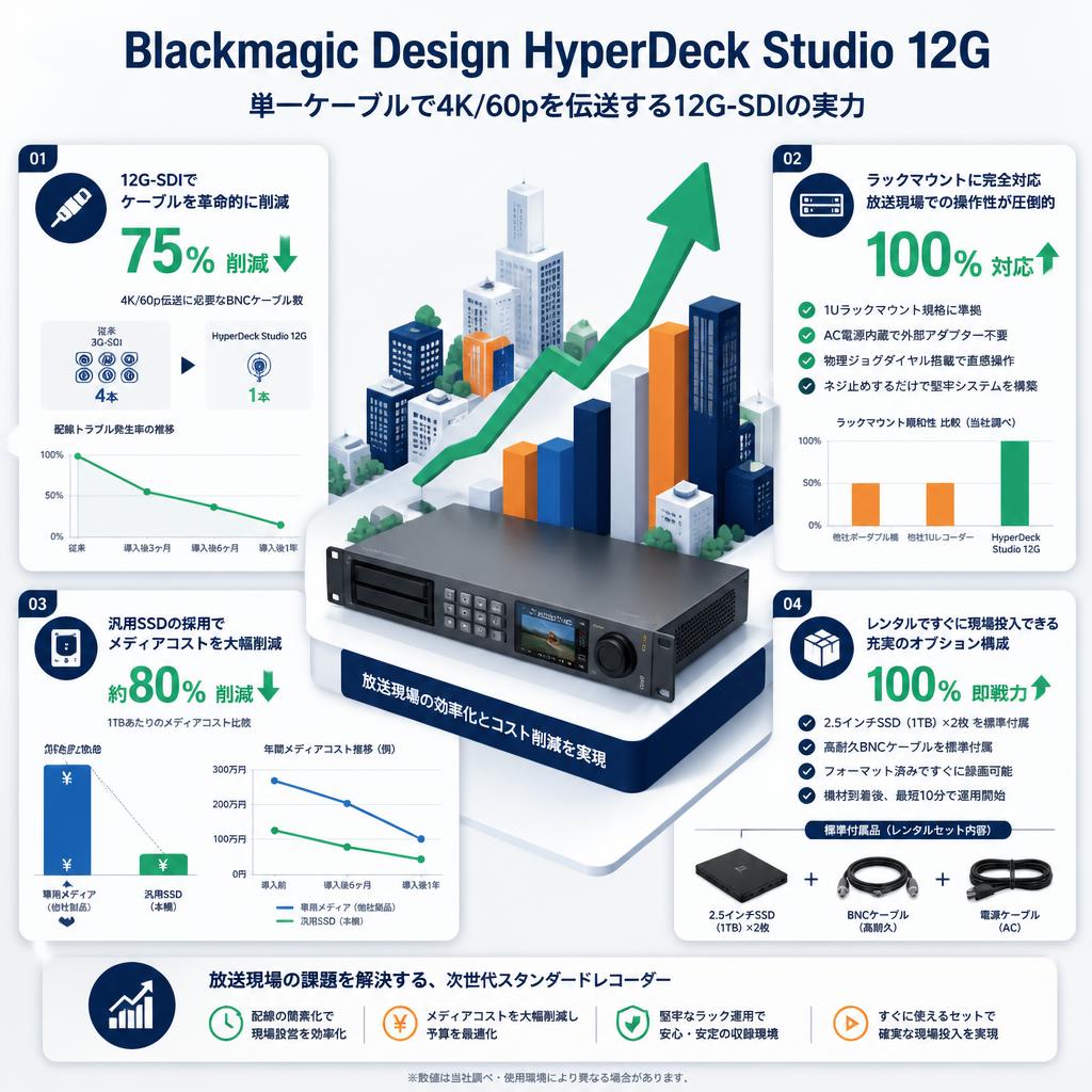 Blackmagic Design HyperDeck Studio 12G セールスポイント
