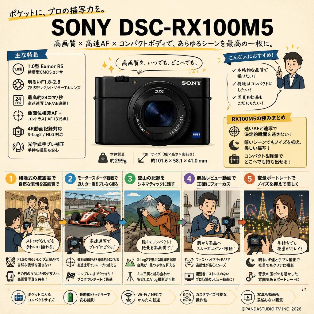 SONY DSC-RX100M5 用途