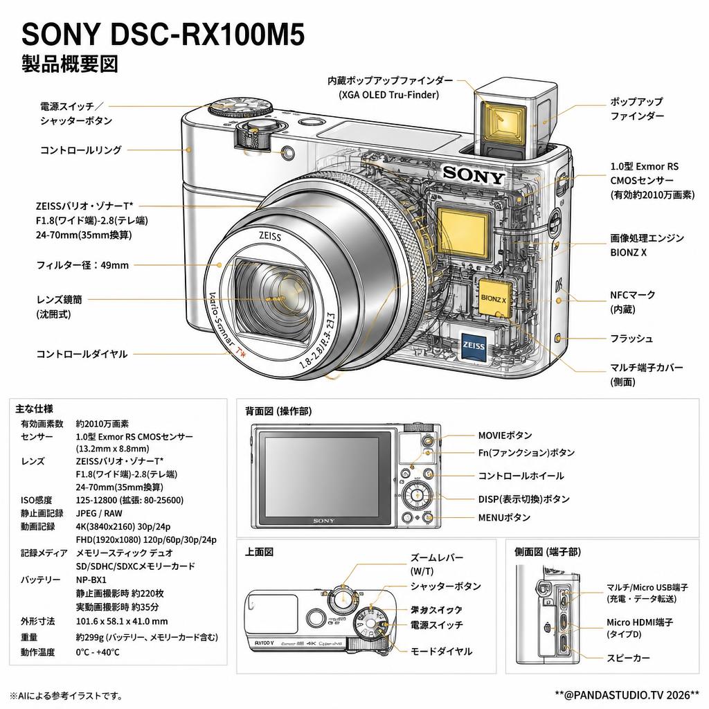 SONY DSC-RX100M5 スペック