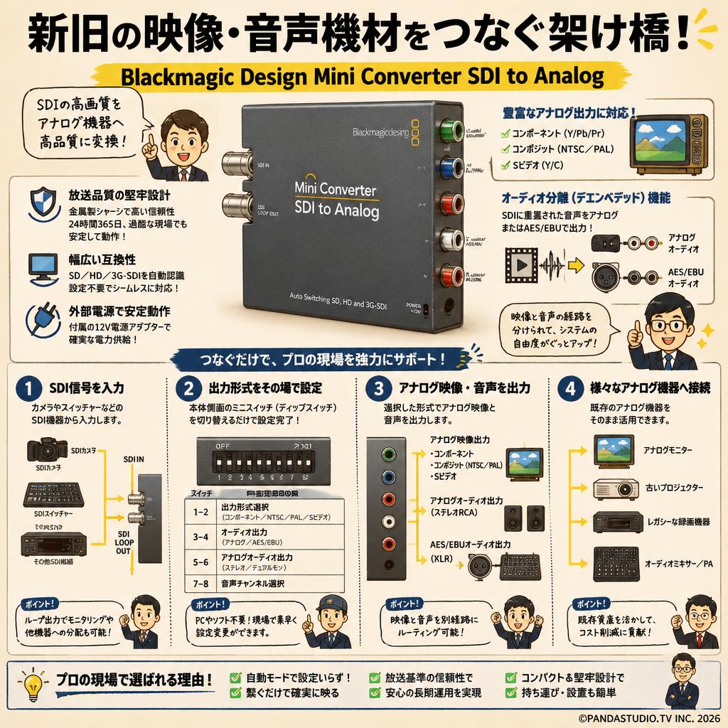 Blackmagic Design Mini Converter SDI to Analog 概要