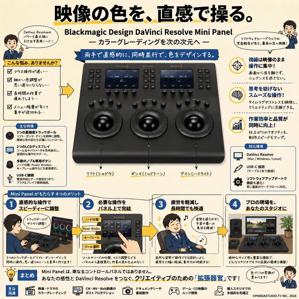 Blackmagic Design DaVinci Resolve Mini Panel 概要
