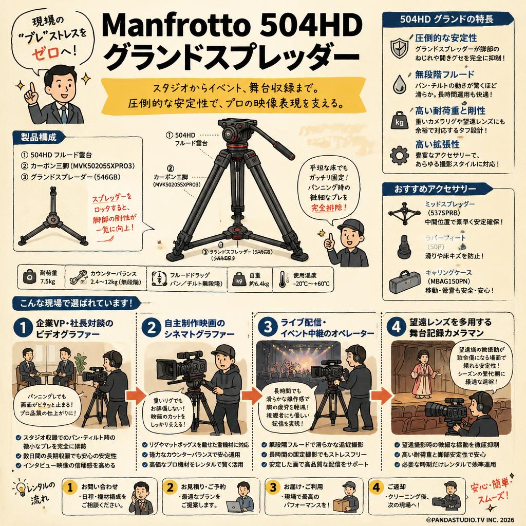 Manfrotto 504HD グランドスプレッダー おもな対象のお客様