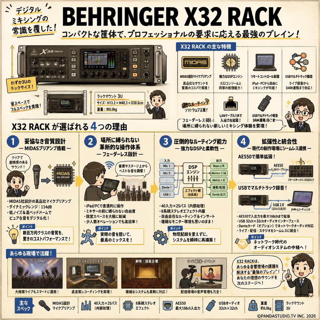 BEHRINGER X32 Rack 概要