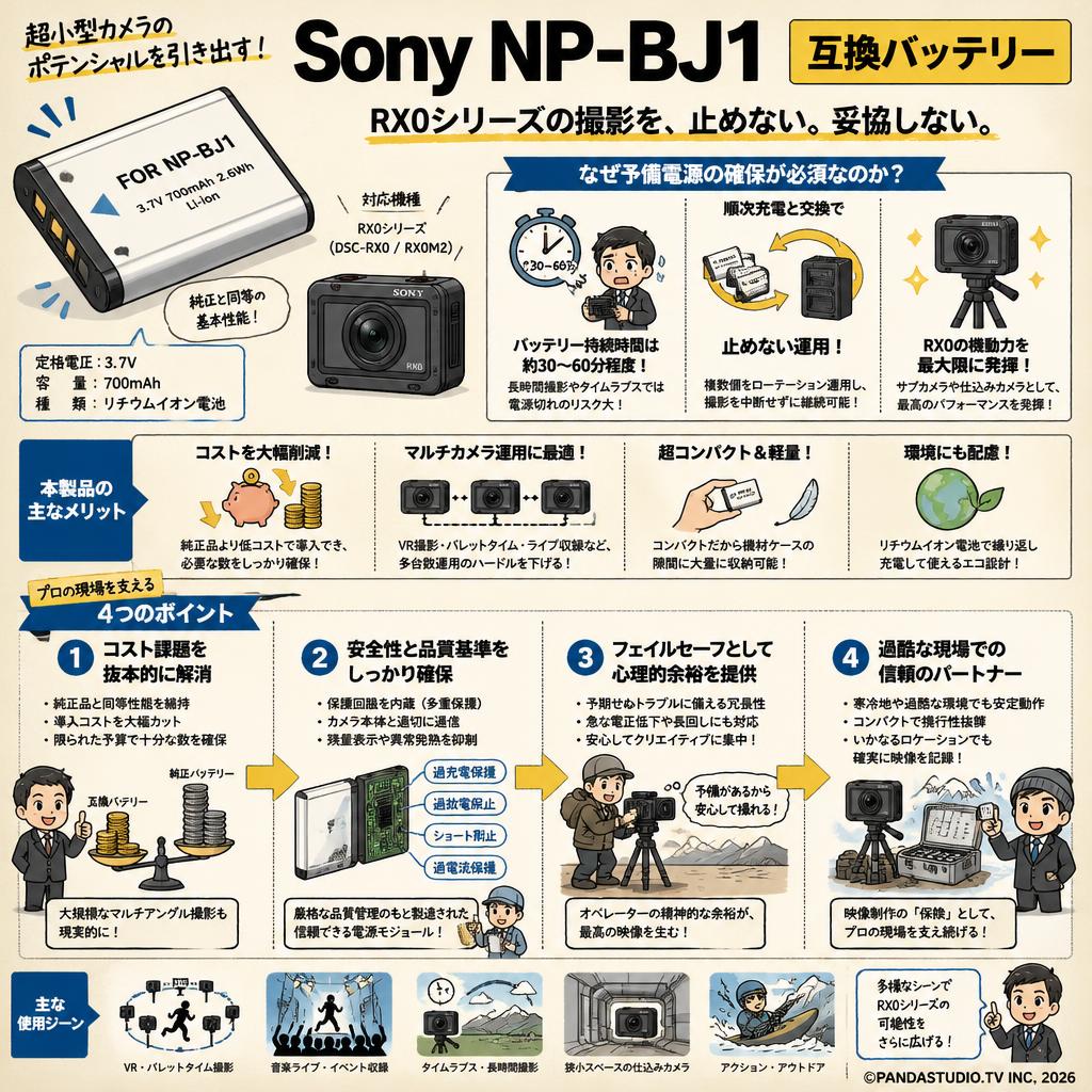 Sony NP-BJ1　互換バッテリー 概要