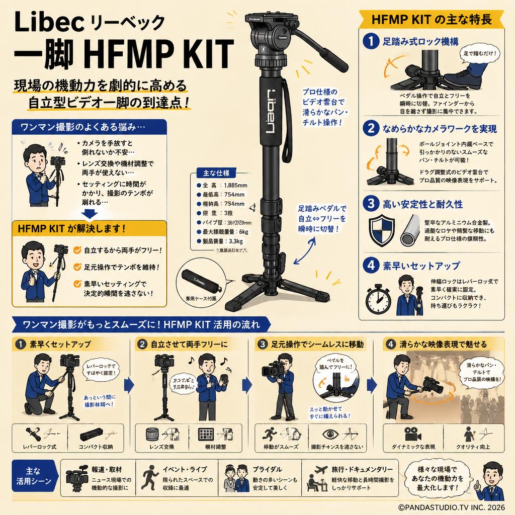 Libec リーベック 一脚 HFMP KIT 概要