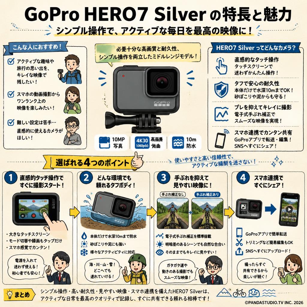 GoPro HERO7 Silver (CHDHC-601-FW) 概要