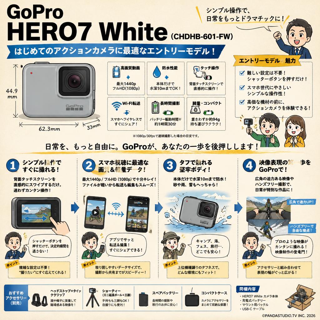GoPro HERO7 White (CHDHB-601-FW) 概要
