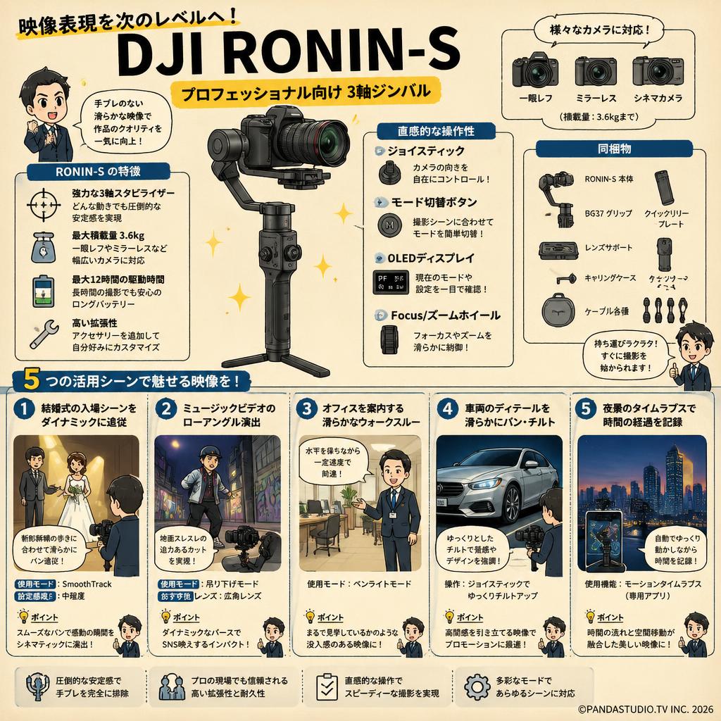 DJI Ronin-S 用途